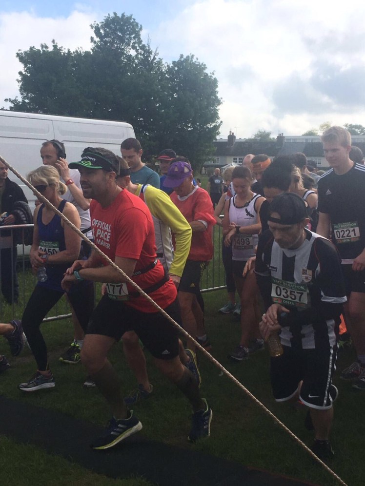 The start at Windsor trail half marathon