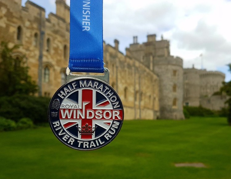 Medal Windsor trail half marathon